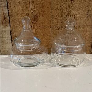Clear Glass Apothecary Jar Set